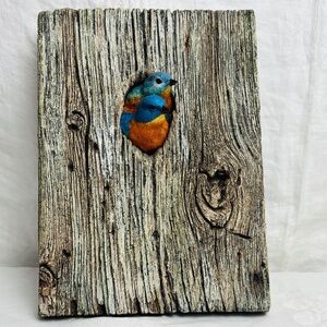 Overboard Art "Greetings" by Don Briddell Bluebird Pair #1788/5000 Wall Hanging